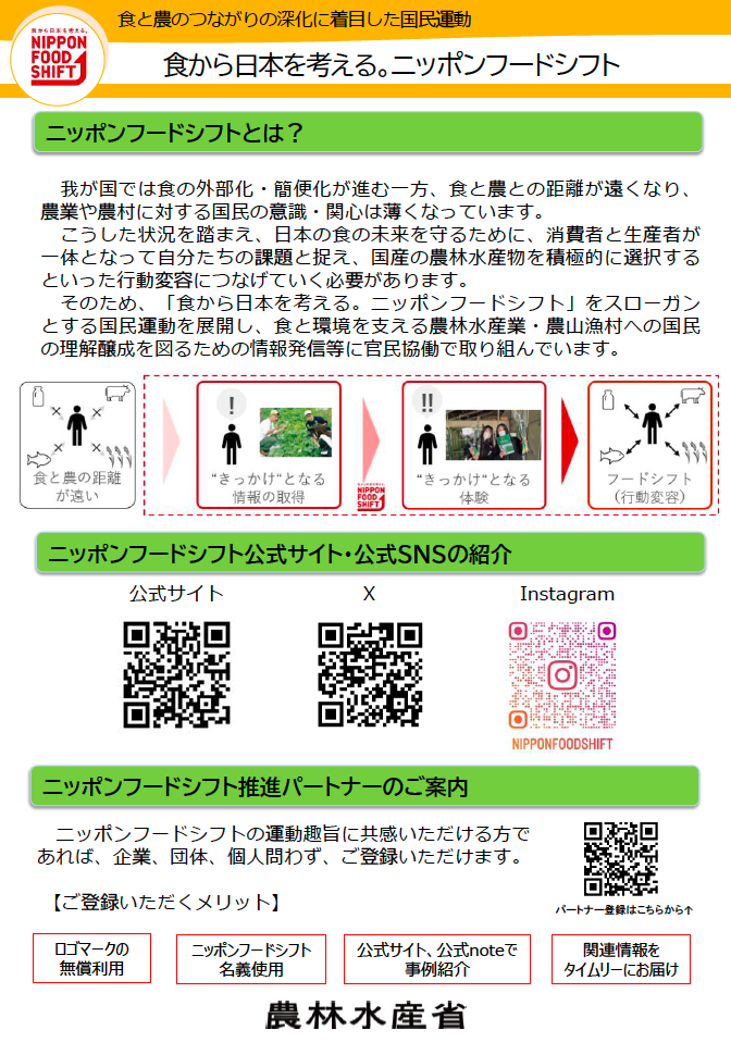 食と農をつなぐアワード2025 詳細チラシはこちら